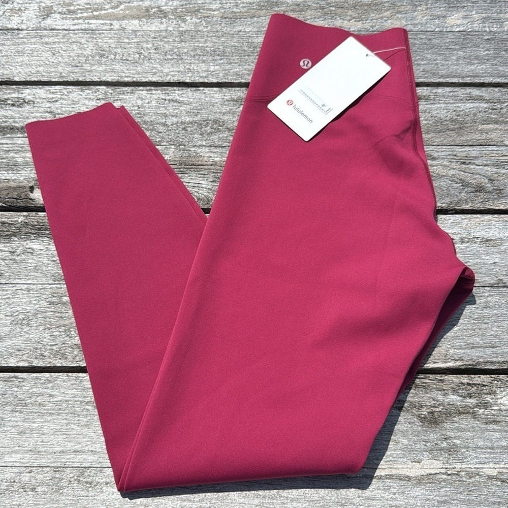 Lululemon Glow Up Super-High-Rise Tight 25" Magenta Smoke size 6 NWT